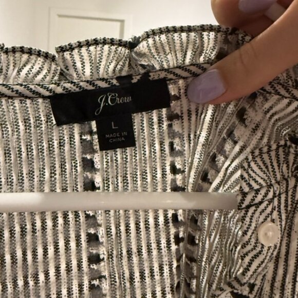 JCrew Striped Blouse - Picture 3 of 4